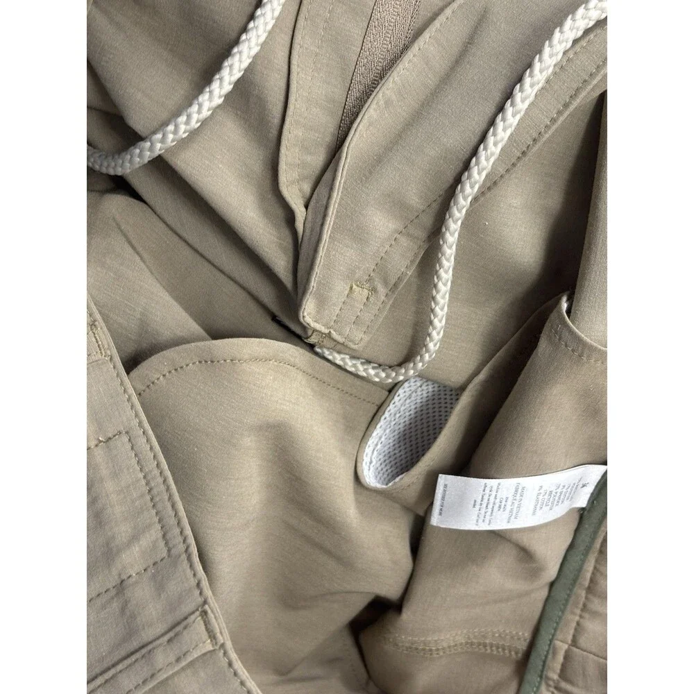 Faherty All Day Shorts Performance Stretch Chino Mens Khaki Drawstring Sz 36